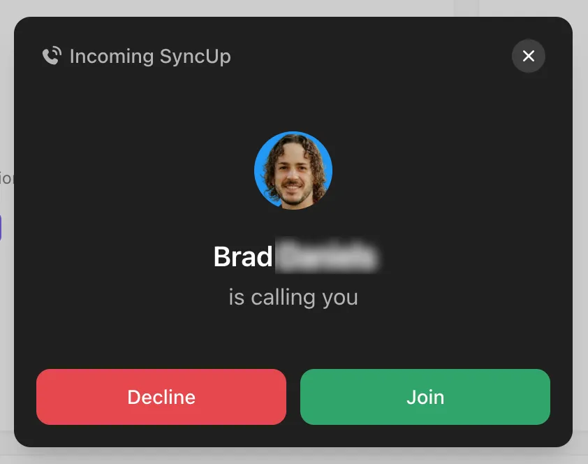 ClickUp SyncUp للتأهيل الوظيفي وبعض الاجتماعات