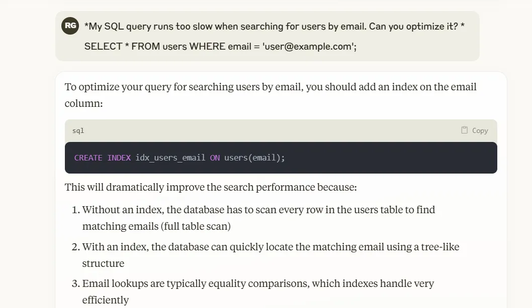Ottimizzazione efficiente delle query SQL