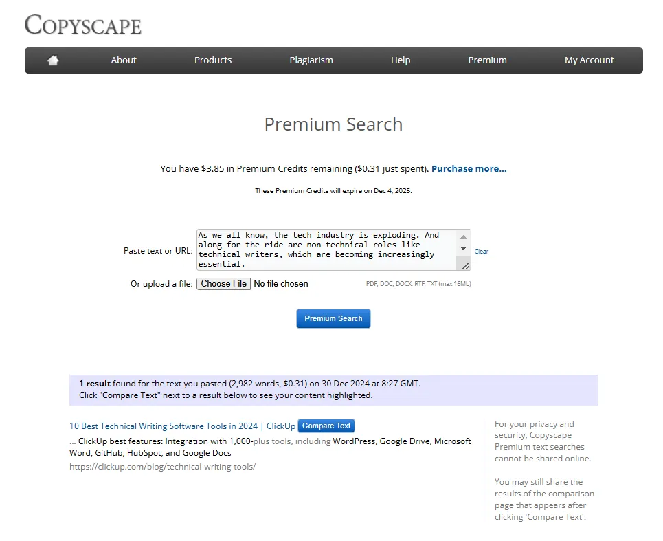 Copyscape : outils d'IA pour les étudiants