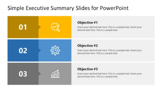 Plantilla de resumen ejecutivo de PowerPoint