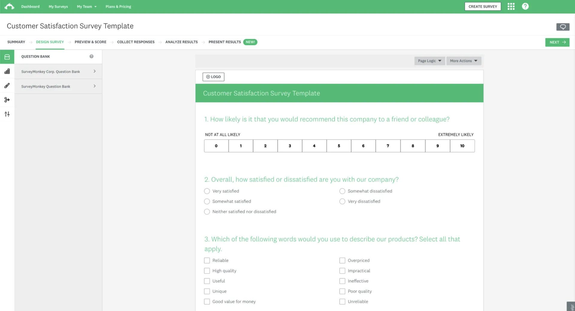 SurveyMonkey-Tool zur Kundenzufriedenheit