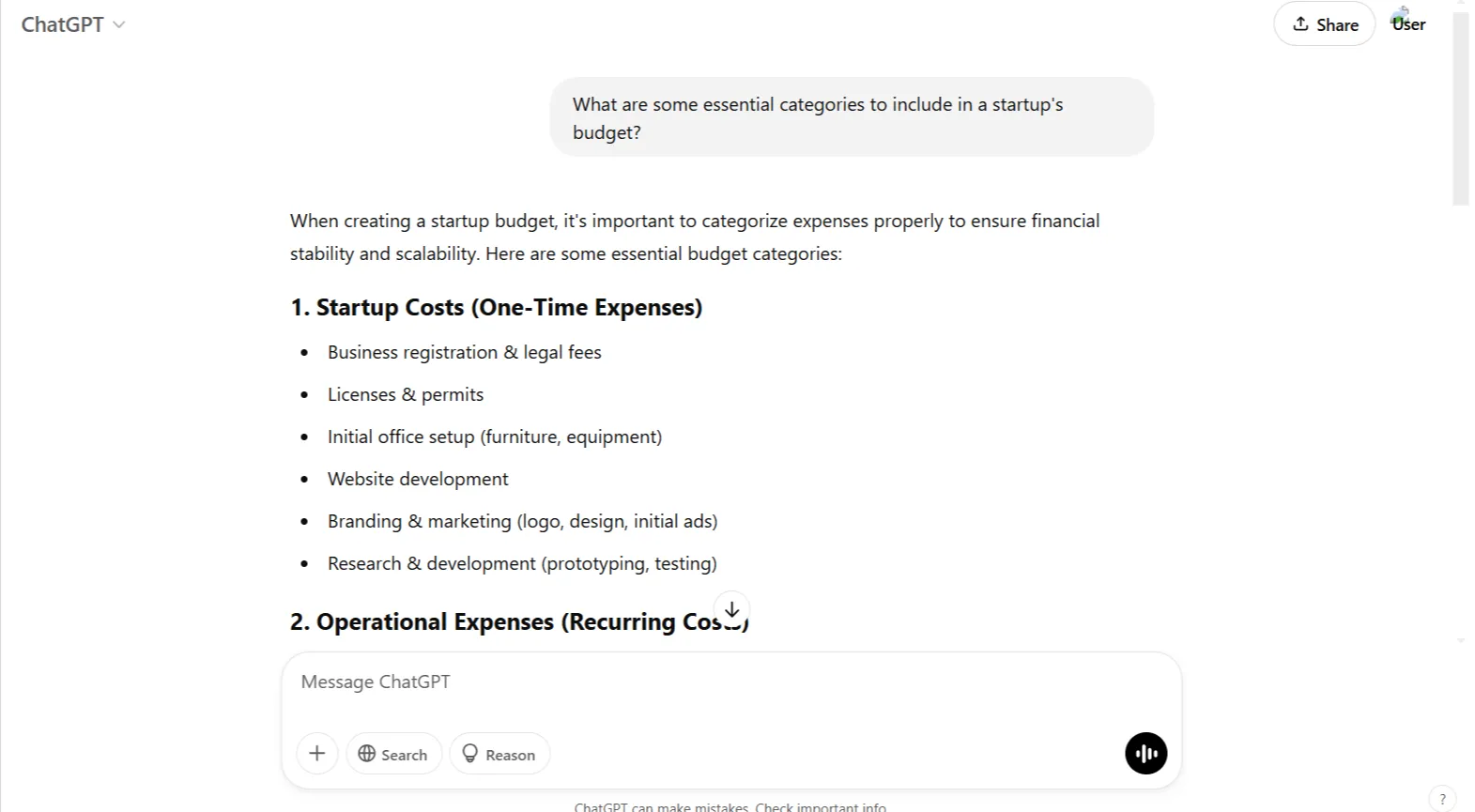 Budgetierungsaufforderung