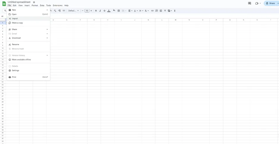 Експортиране на данни от Airtable в Google Sheets