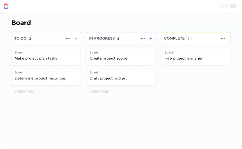 Modèle de tableau Kanban