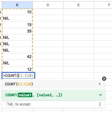Преброяване на записи (COUNT)
Google Sheets Cheat Sheet