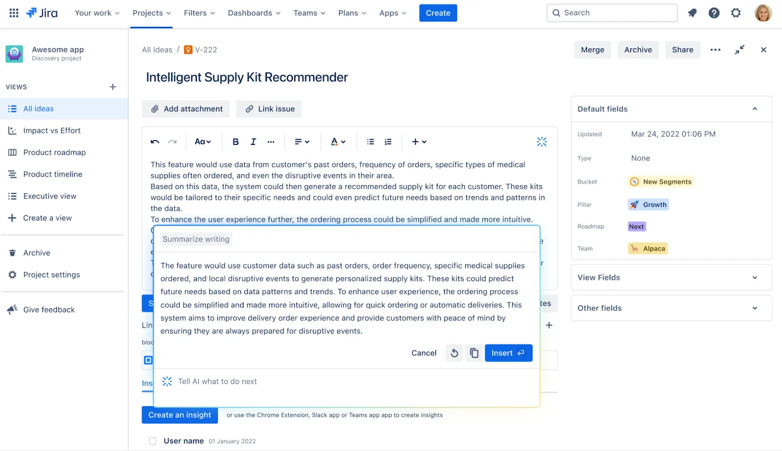 Jira Product Discovery: 제품 출시 소프트웨어