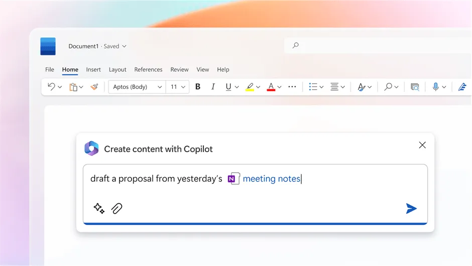 Microsoft Copilot (الأفضل للإنتاجية اليومية داخل Microsoft 365)