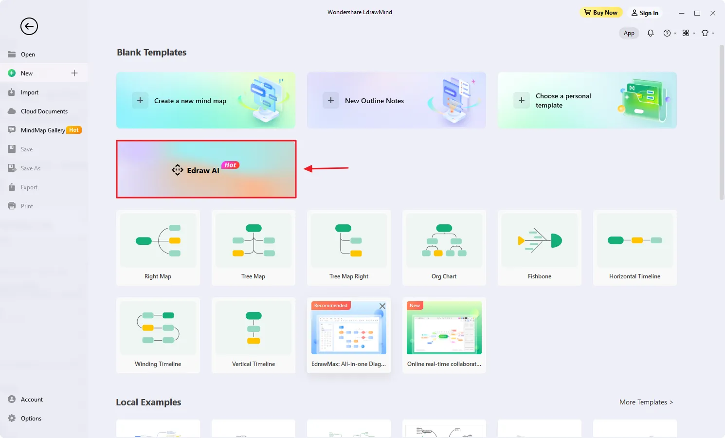 EdrawMind: herramientas de IA para la creación de mapas mentales