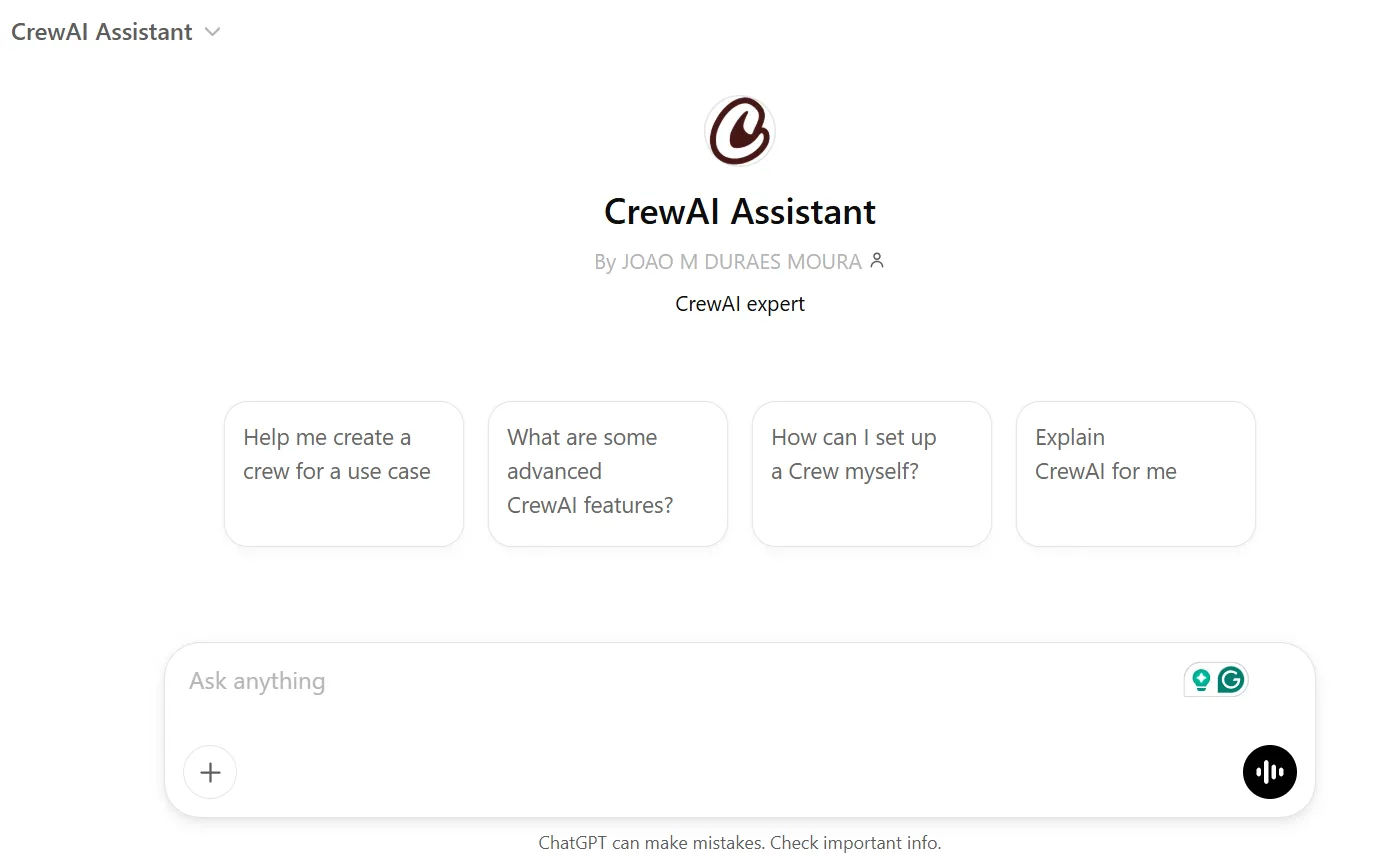 Assistente CrewAI