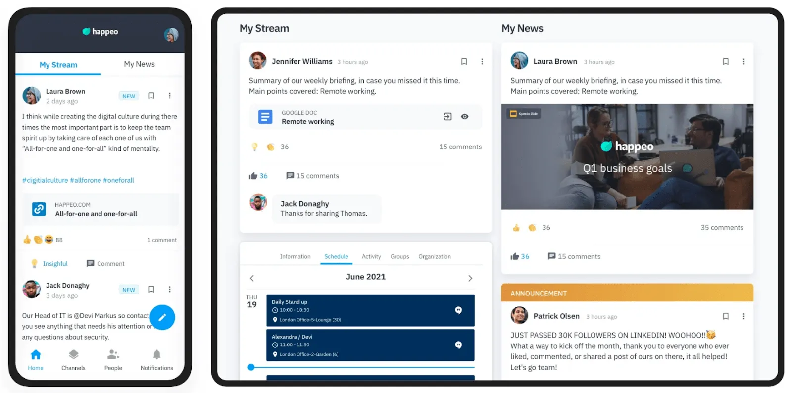 Happeo Intranet-Software