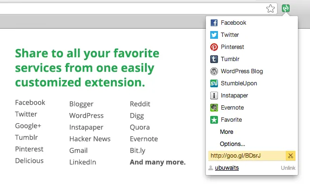 Shareaholic: Ekstensi Chrome untuk Produktivitas