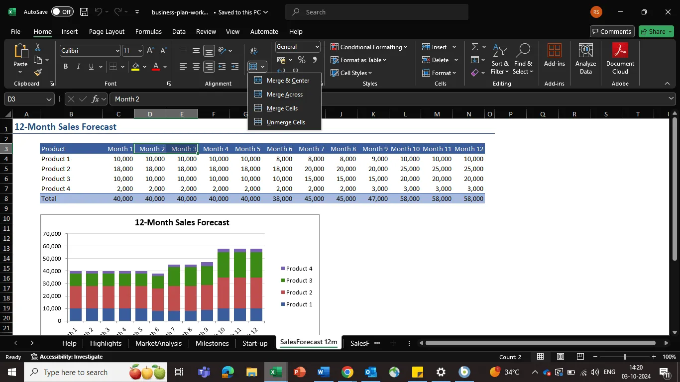 Unire celle in Excel