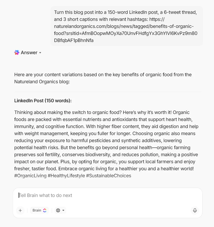 Ubah posting blog ini menjadi posting LinkedIn berisikan 150 kata, utas tweet berisikan 6 tweet, dan 3 caption singkat dengan hashtag yang relevan - [tempel tautan atau teks]

kasus penggunaan ChatGPT dalam pemasaran