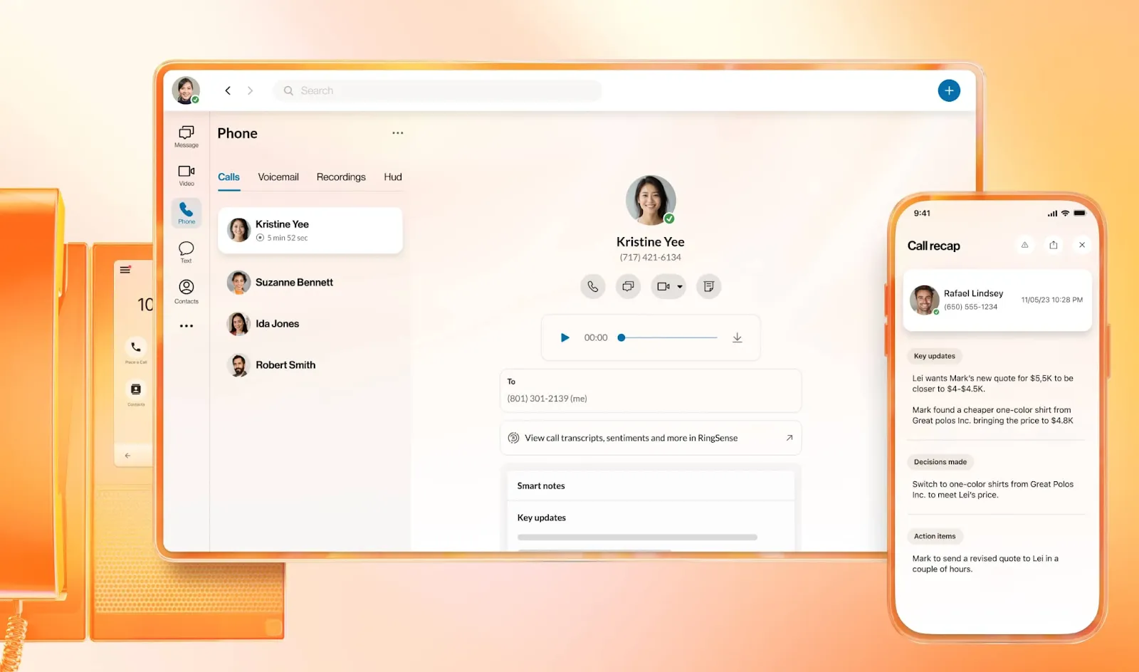 RingCentral: 내부 커뮤니케이션 모바일 앱