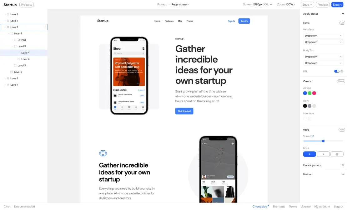 Exemple d'exemple de produit Designmodo