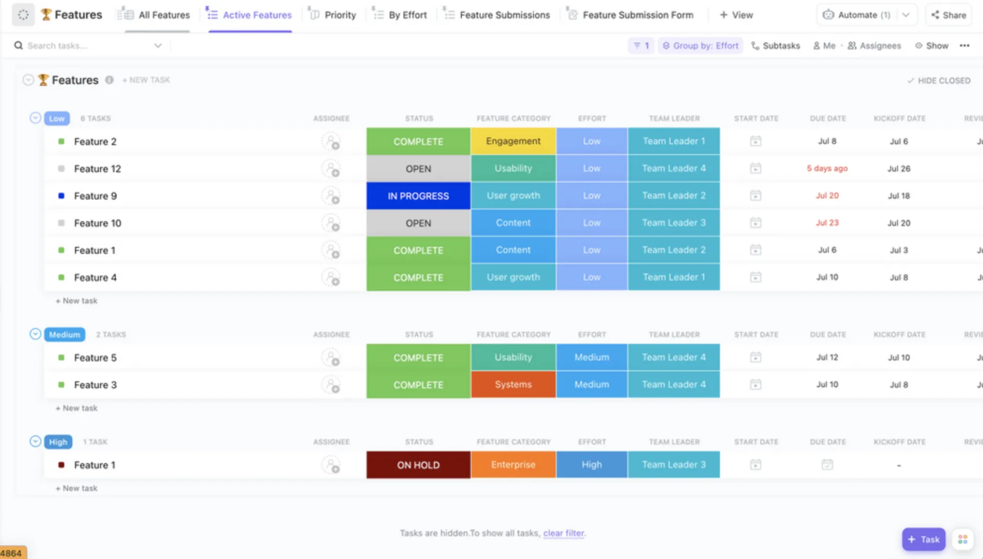 ClickUp-Vorlage für Produktstrategien