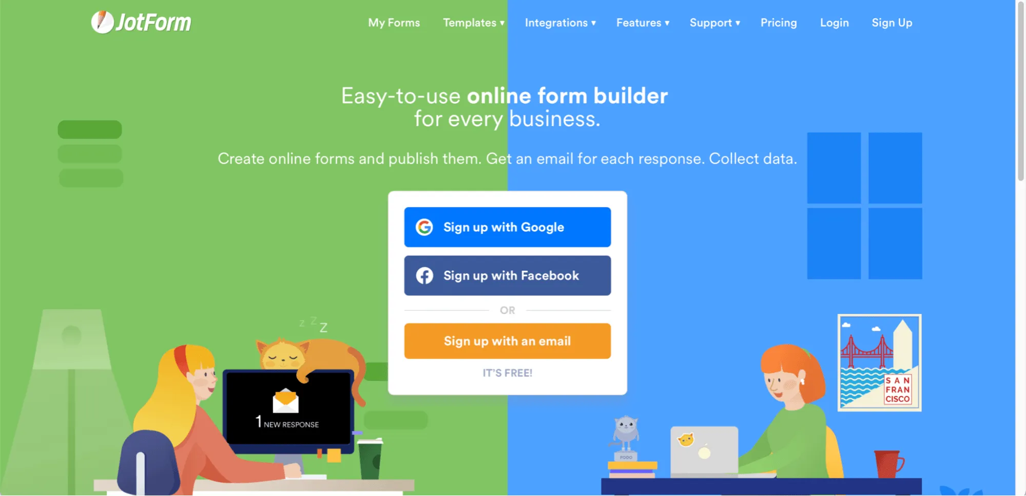Jotform-Homepage