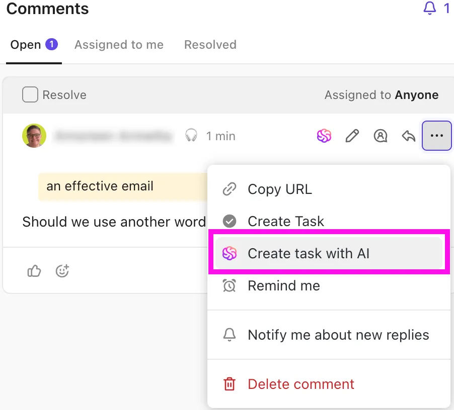 Erstellen von KI-generierten Aufgaben über ClickUp Brain: So nutzen Sie ClickUp AI