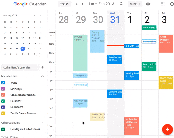 Tích hợp nhiều Lịch Google trên Calendly
