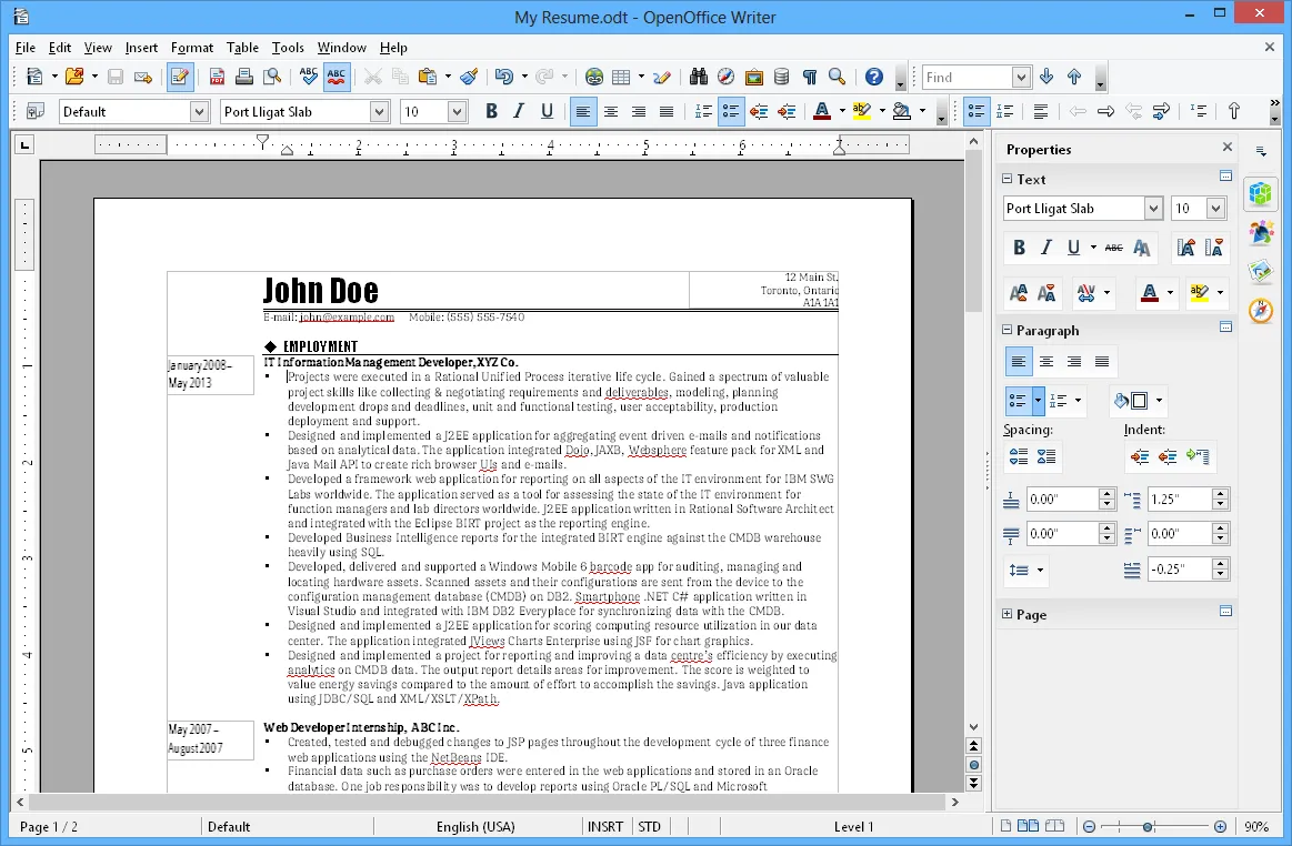 Apache OpenOffice Writer : alternative à Word pour Mac