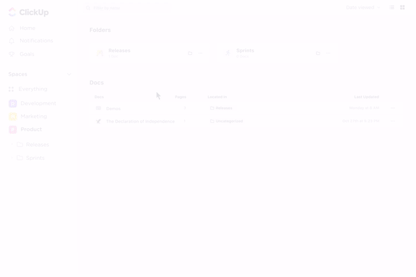 ClickUp-Dokument