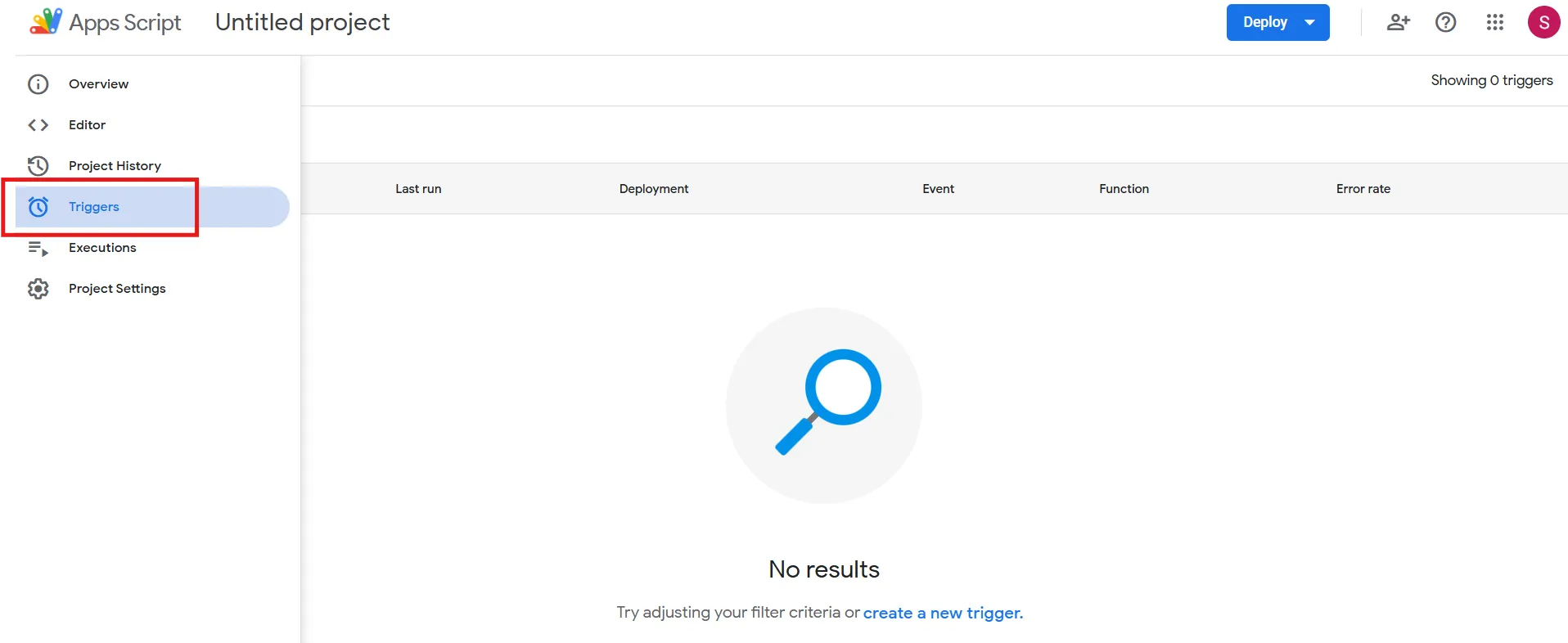 افتح قائمة المشغلات: أتمتة تقويم Google