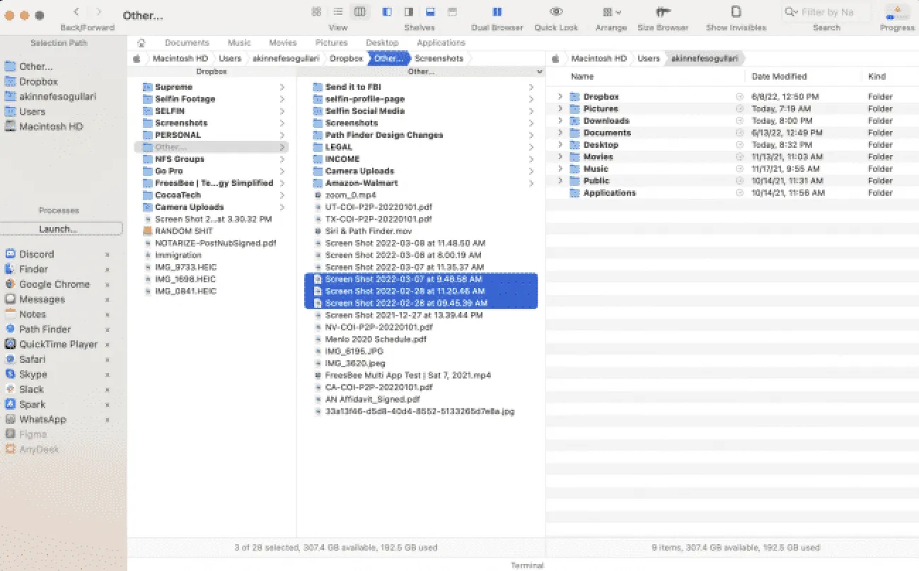 Správci souborů pro Mac: Path Finder