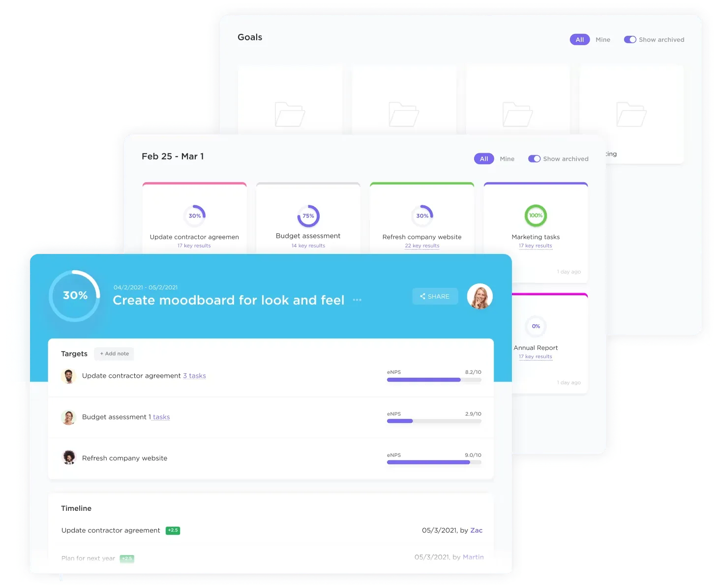 Tujuan ClickUp: Rapat pembukaan proyek