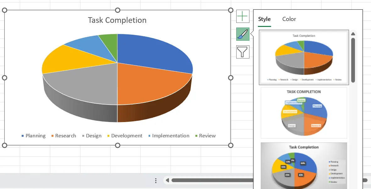 Hogyan készítsünk kördiagramot az Excelben? Clickup lépések