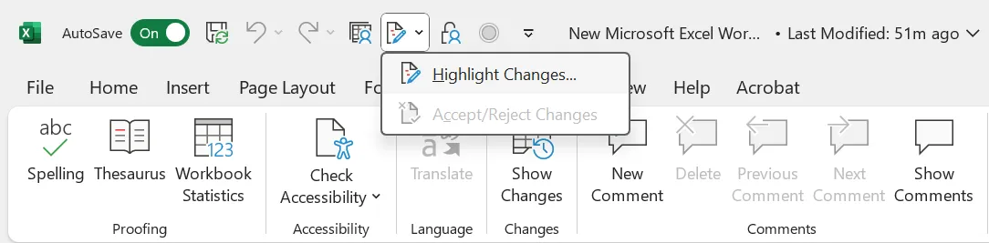Evidenzia le modifiche: controllo delle versioni in Excel