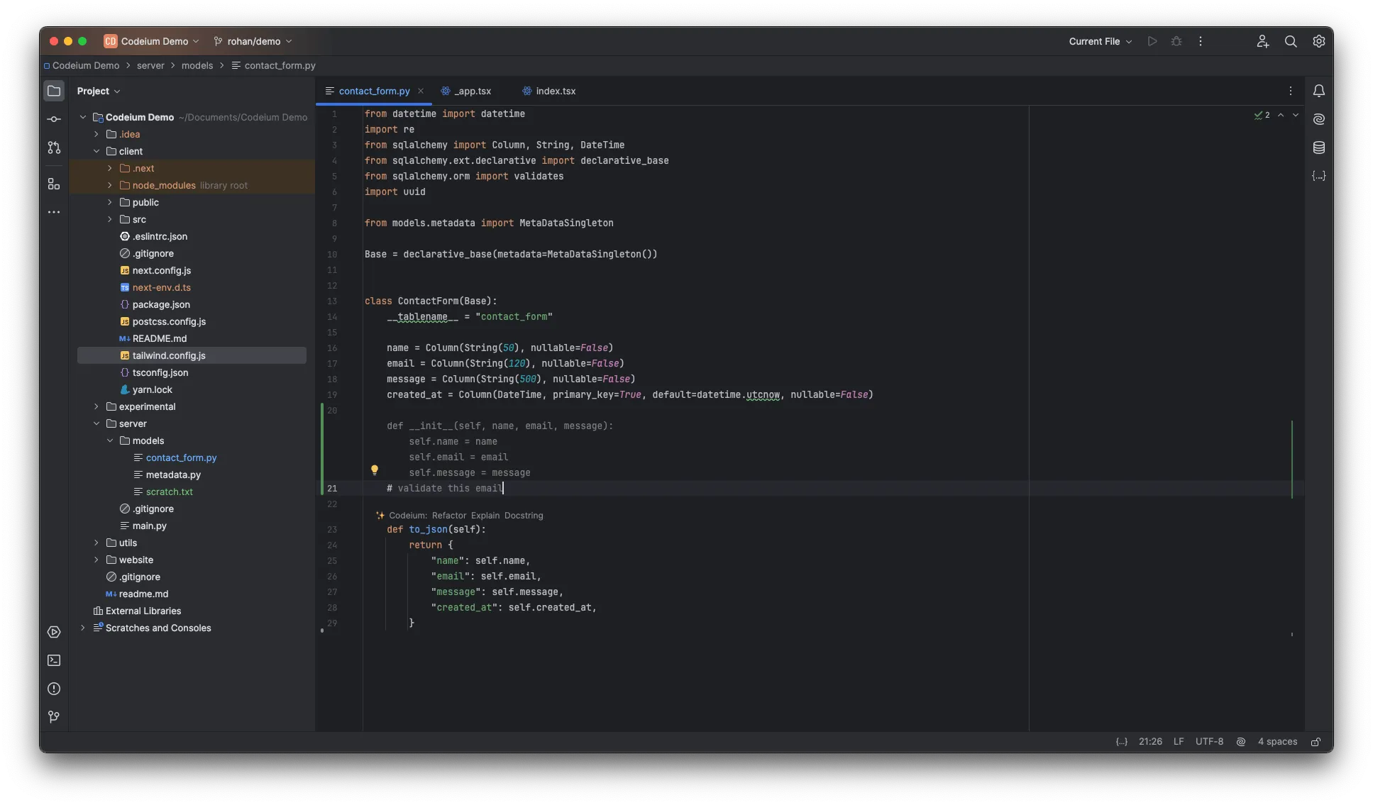 Codeium: AI Javascript generátor