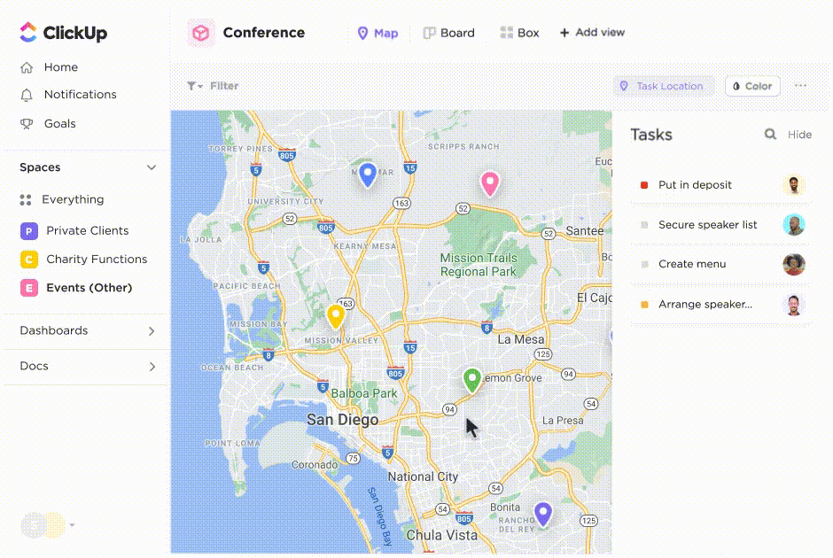 Das Eventmanagement-Tool von ClickUp