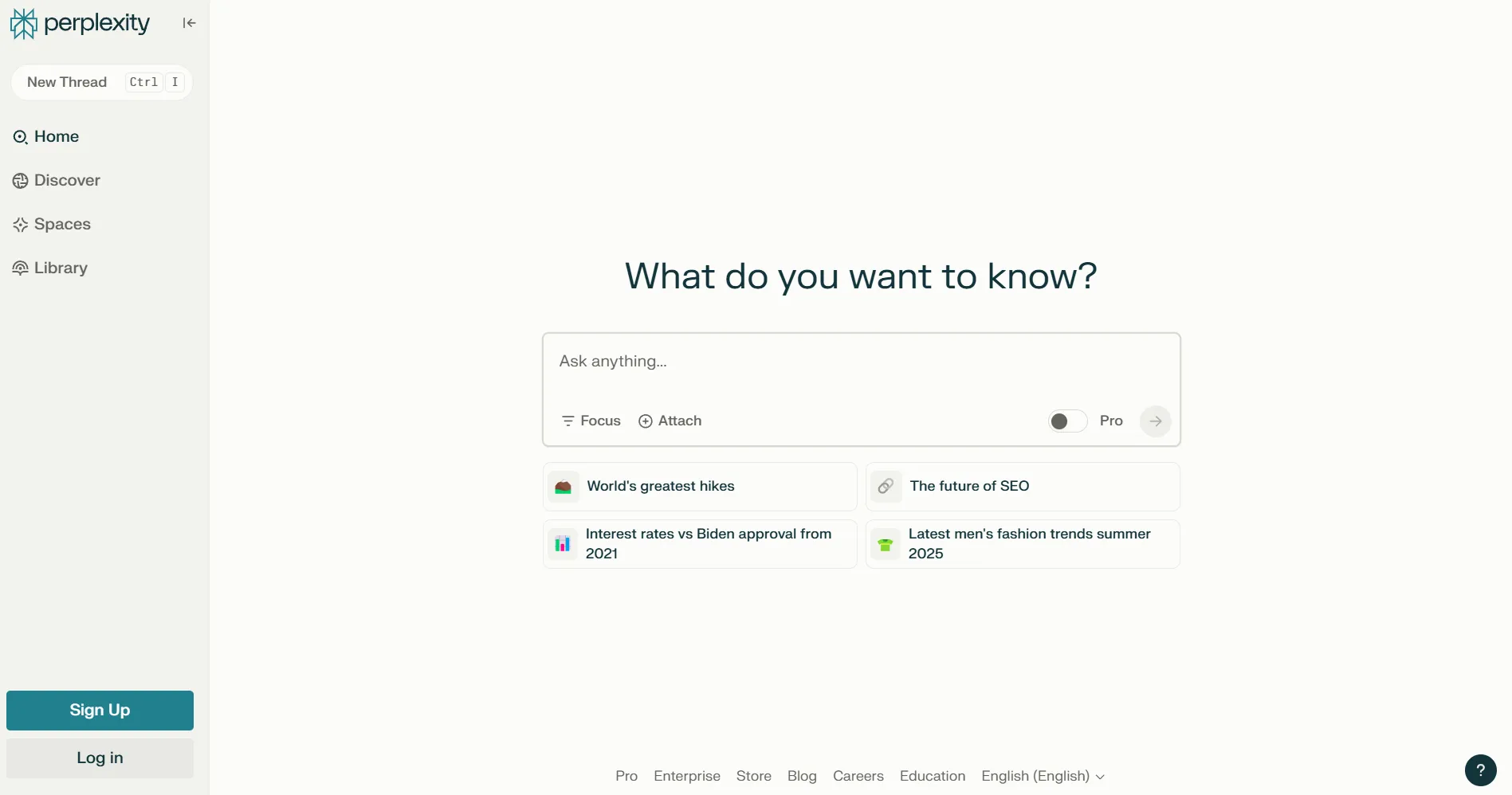Perplexity AI Dashboard