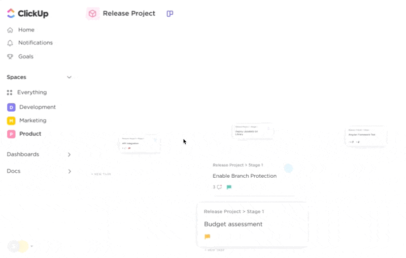 ClickUp (ideal para gerenciamento de dados centrado na equipe e alimentado por IA)