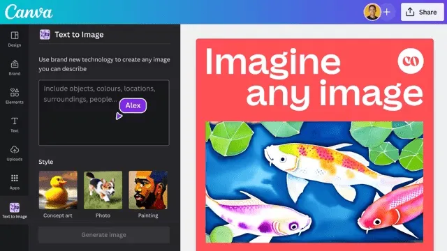 Canva KI-Bildgenerator