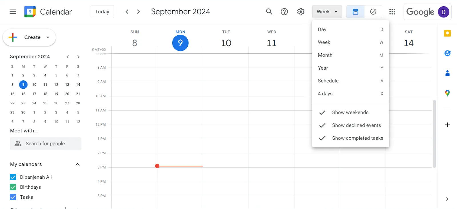 Cómo personalizar Google Calendar: cambia tu vista
