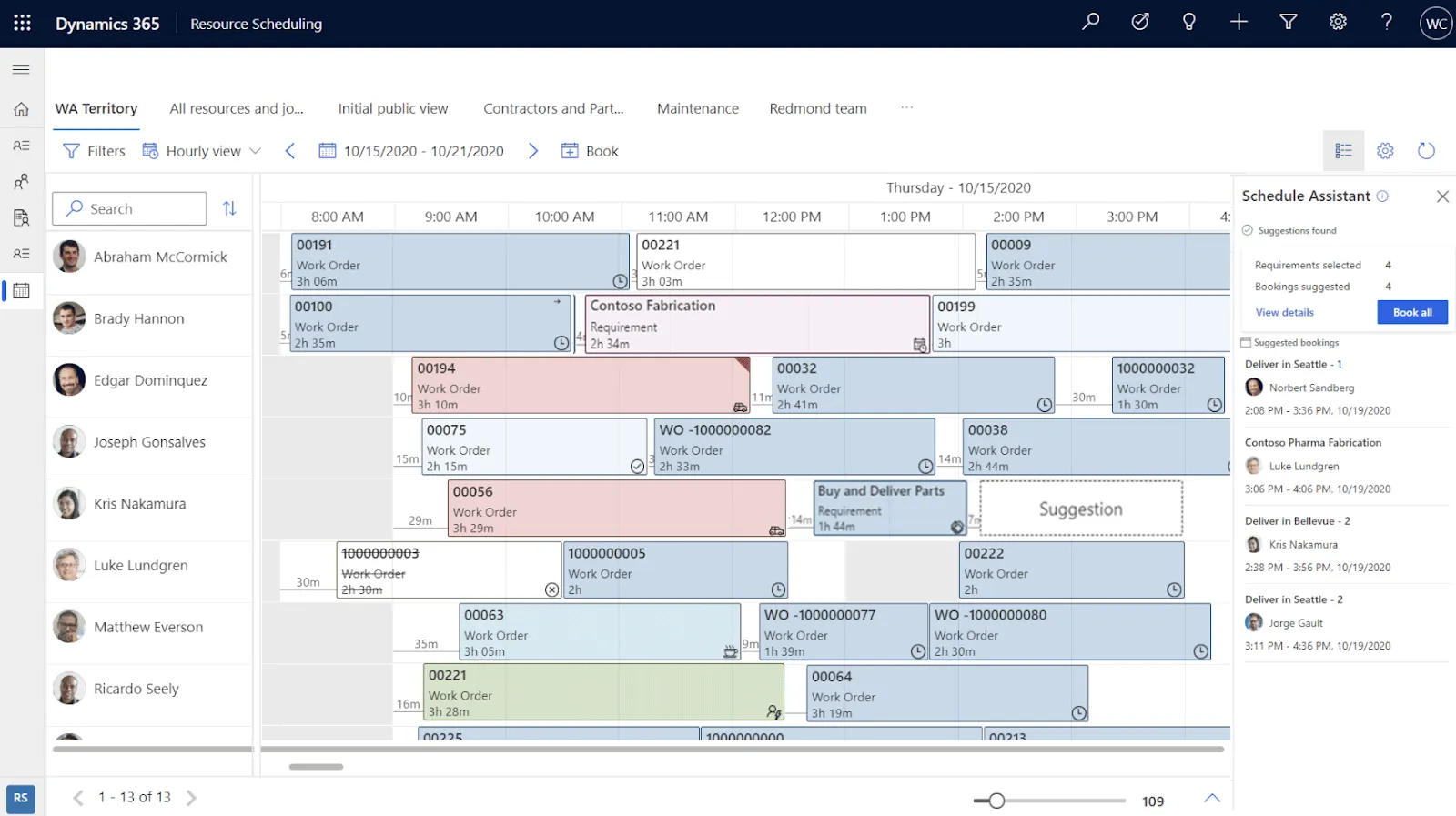 Microsoft Dynamics 365 Field Service para operações e integrações em grande escala