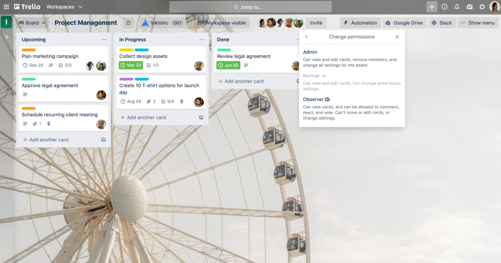 Trello Beste Software für Projektmanagement für Einzelpersonen