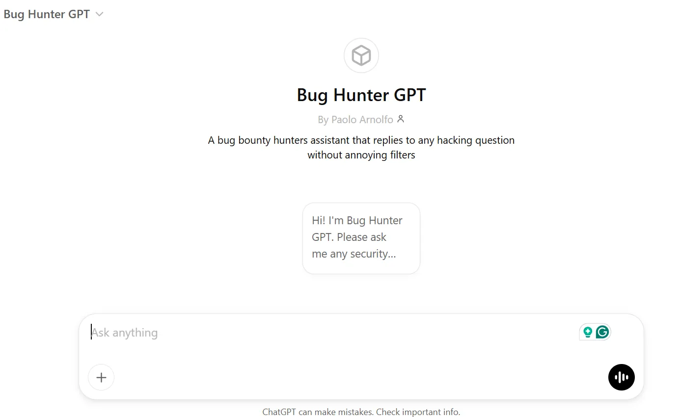 Bug Hunter GPT