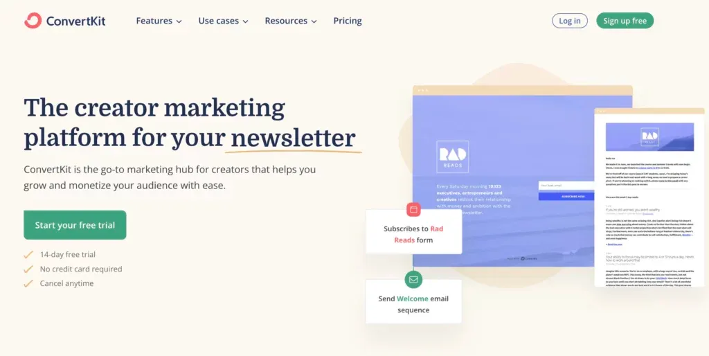 ConvertKit เป็นทางเลือกที่ทรงพลังสำหรับ Substack