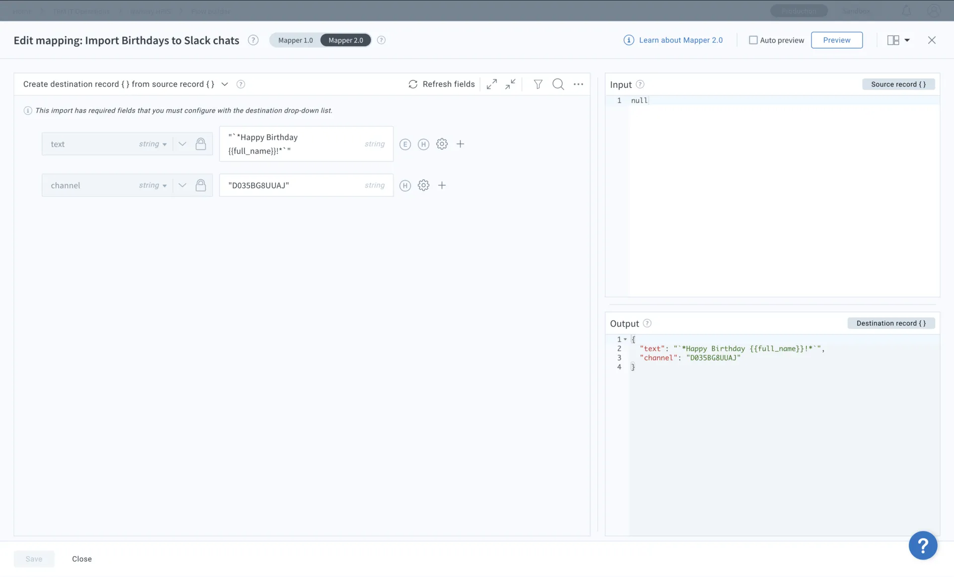 Uso de Celigo para la automatización de mensajes de cumpleaños en Slack