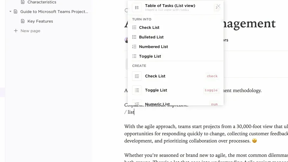ClickUp Docs