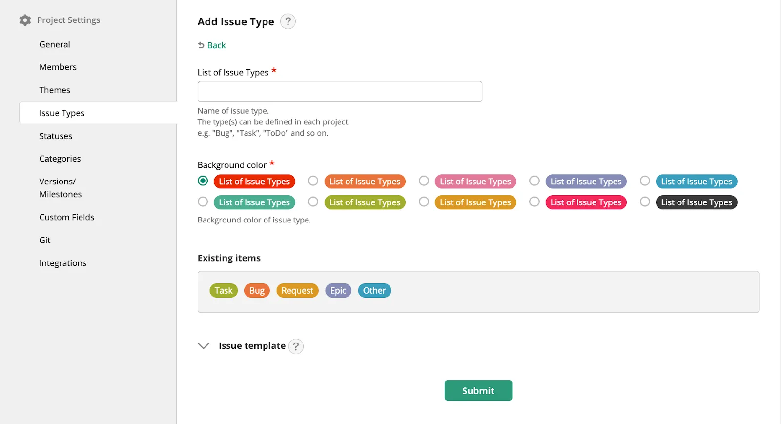 Tableau de bord Backlog by Nulab