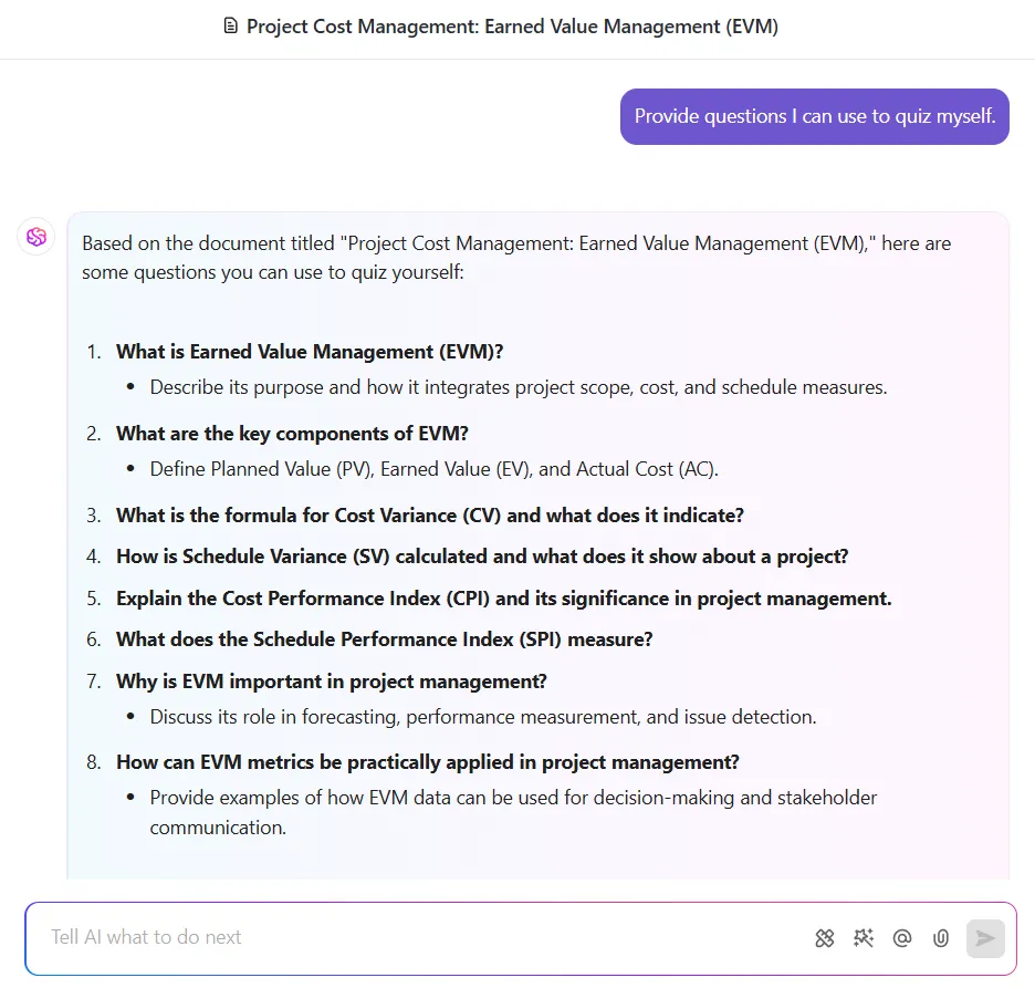 ClickUp Brain: optimice sus estrategias de preparación para el PMP con IA.