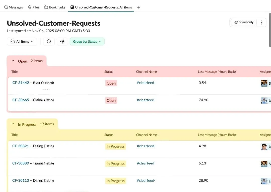 ClearFeed (ตัวแทนที่ดีที่สุดในการเปลี่ยนการสนทนาใน Slack ให้เป็นตั๋วสนับสนุนที่มีโครงสร้าง)