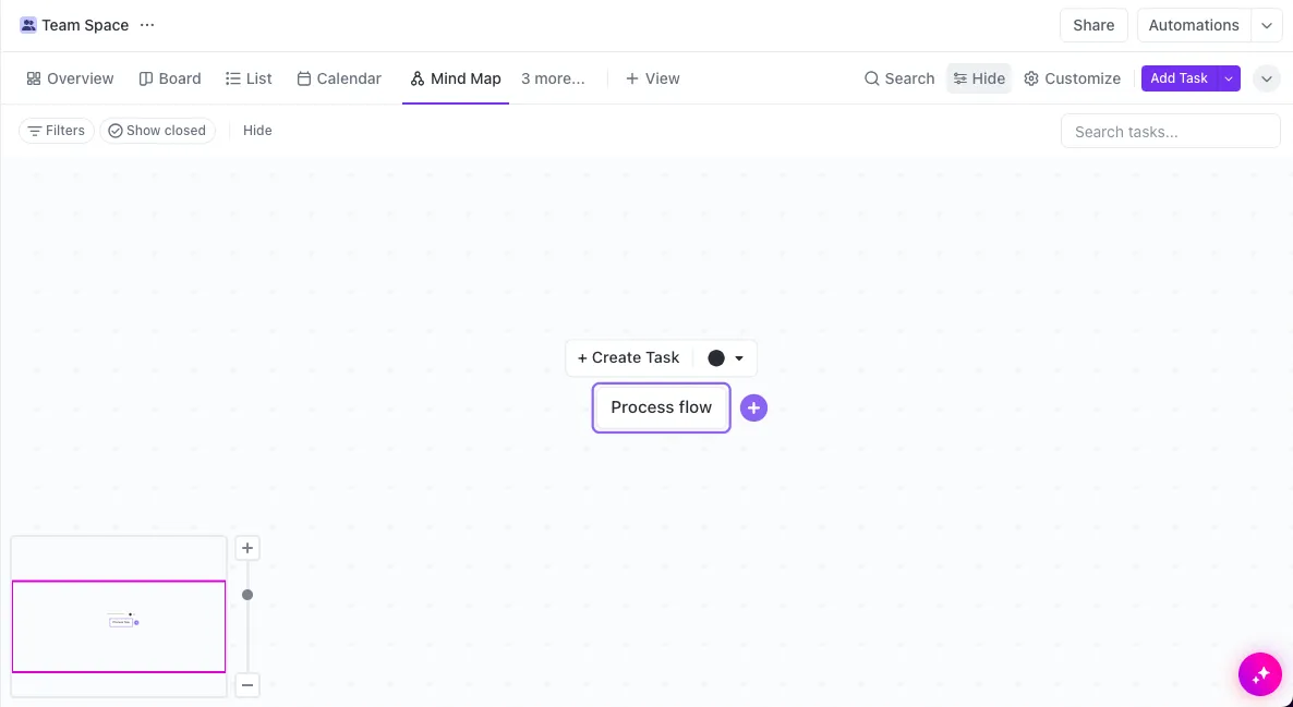 Notas en ClickUp mapas mentales