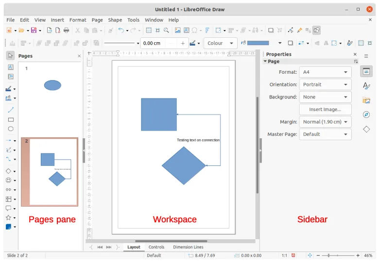 LibreOffice Draw: alternativas ao Visio