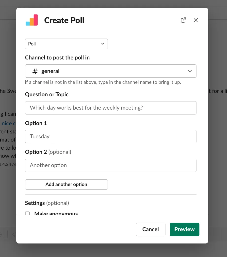 Erstellen Sie eine Umfrage mit Simple Poll