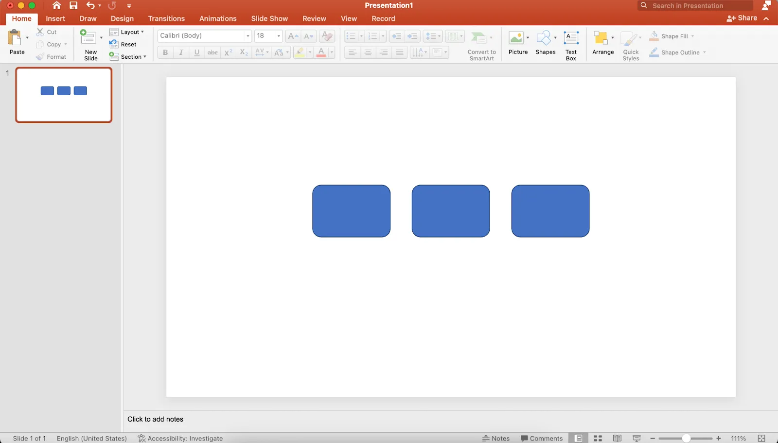 Thêm tất cả các hình dạng để tạo/lập sơ đồ PowerPoint