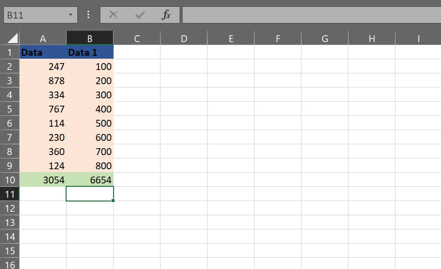 Nhấn 'Enter': Cách tính tổng một cột trong Excel